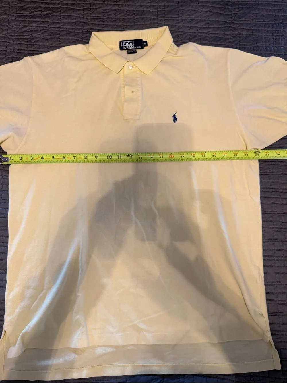 Ralph Lauren Pale Yellow Polo with Navy Pony